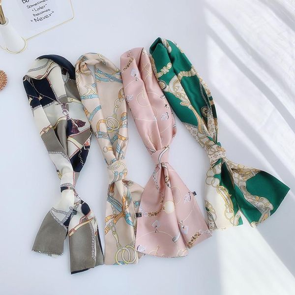 scarves narrow and long small silk scarf women's fashion all-match decorative square, Blue;gray
scarves narrow and long small silk scarf women's fashion all-match decorative square, Blue;gray
