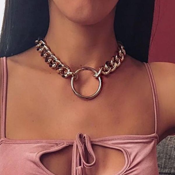 chokers retro punk gold silver color chunky chain collares geometric circles necklaces for women fashion hiphop jewelry necklace, Golden;silver
chokers retro punk gold silver color chunky chain collares geometric circles necklaces for women fashion hiphop jewelry necklace, Golden;silver