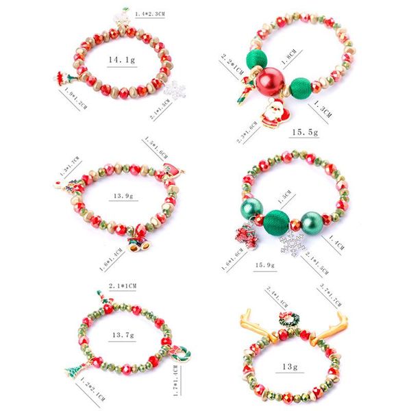 link, chain christmas color bead bracelet santa claus antlers snowflake candy lady party gift, Black
link, chain christmas color bead bracelet santa claus antlers snowflake candy lady party gift, Black