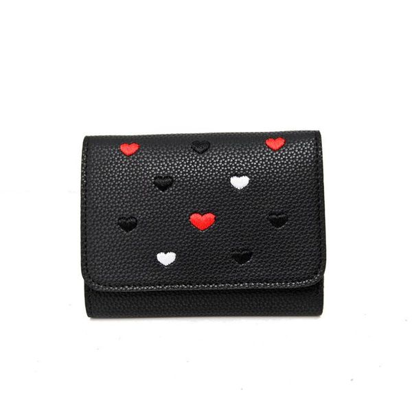 wallets pacgoth embroidery heart pattern pu leather wallet 2021 korean style short 3 fold fashion kawaii students clutch 1pc, Red;black
wallets pacgoth embroidery heart pattern pu leather wallet 2021 korean style short 3 fold fashion kawaii students clutch 1pc, Red;black