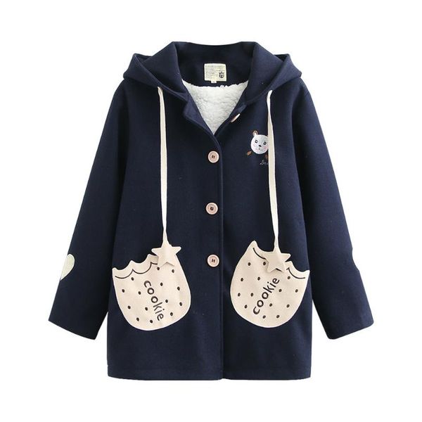women's trench coats merry pretty winter mori girls long jacket women bear embroidery kawaii wool coat student warm outwear cute fleece, Tan;black
women's trench coats merry pretty winter mori girls long jacket women bear embroidery kawaii wool coat student warm outwear cute fleece, Tan;black