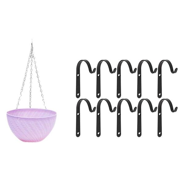 hooks & rails 1x round plastic hanging basket flower pot 16x10cm (purple) set of 10 bracket iron
hooks & rails 1x round plastic hanging basket flower pot 16x10cm (purple) set of 10 bracket iron