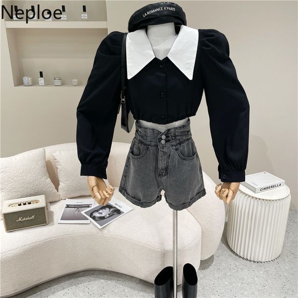 neploe women shirts spring korean temperament blouse turn down collar blouses vintage puff long sleeve slim thin chiffon 210422, White
neploe women shirts spring korean temperament blouse turn down collar blouses vintage puff long sleeve slim thin chiffon 210422, White