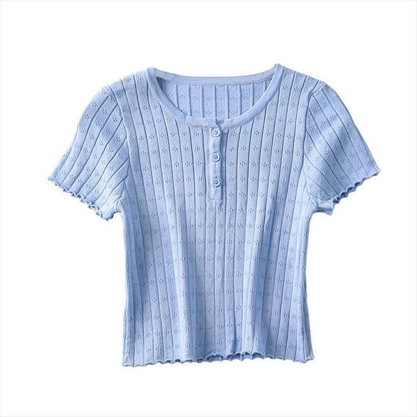 summer ice silk hollow out women camis knitted short sleeve white womens thin round neck breasted t shirt for
summer ice silk hollow out women camis knitted short sleeve white womens thin round neck breasted t shirt for