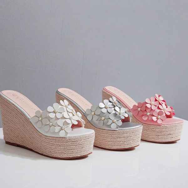 slippers sagace pvc women flower peep toe high heels bohemian sandals pumps wedge shoes vacation slides, Black
slippers sagace pvc women flower peep toe high heels bohemian sandals pumps wedge shoes vacation slides, Black