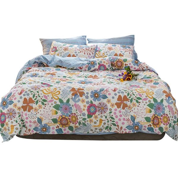 bedding sets luxury set 4pcs home textile duvet cover with pillowcas covers double satin quilt colorful girl bed sheet 
bedding sets luxury set 4pcs home textile duvet cover with pillowcas covers double satin quilt colorful girl bed sheet