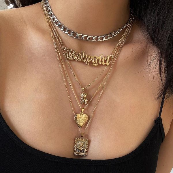 chains multi layer carved coin angel pendant choker necklace gothic virgin mary cross chunky chain long women jewelry, Silver
chains multi layer carved coin angel pendant choker necklace gothic virgin mary cross chunky chain long women jewelry, Silver
