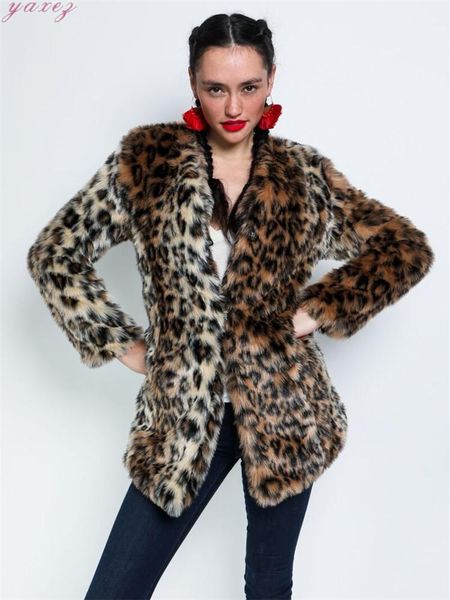women's fur & faux fashion slim mid-length leopard print coat artificial coats women winter 2021 female long plush jacket, Black
women's fur & faux fashion slim mid-length leopard print coat artificial coats women winter 2021 female long plush jacket, Black