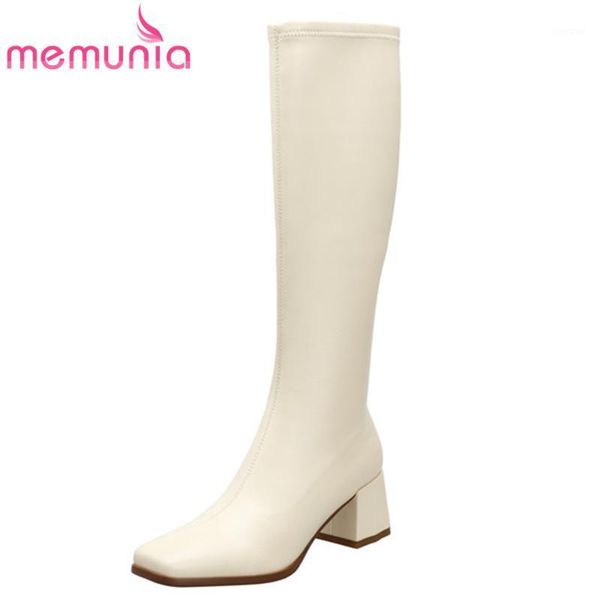 boots memunia 2021 arrive stretch pu women high heels square toe autumn winter casual party shoes knee1, Black
boots memunia 2021 arrive stretch pu women high heels square toe autumn winter casual party shoes knee1, Black