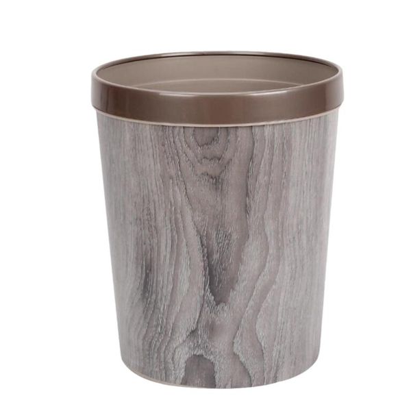 waste bins 12l garbage bin imitation wood grain round storage box trash can organizer desk basket (silver gray)
waste bins 12l garbage bin imitation wood grain round storage box trash can organizer desk basket (silver gray)