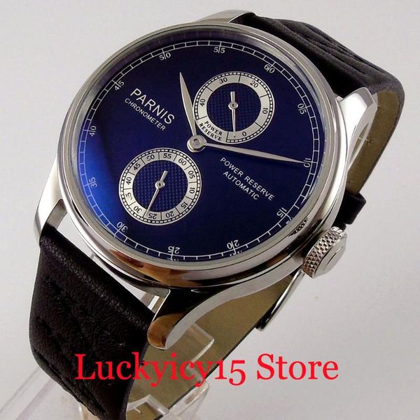 43mm automatic men wristwatch black dial power reserve indiactor glass leather band wristwatches, Slivery;brown
43mm automatic men wristwatch black dial power reserve indiactor glass leather band wristwatches, Slivery;brown