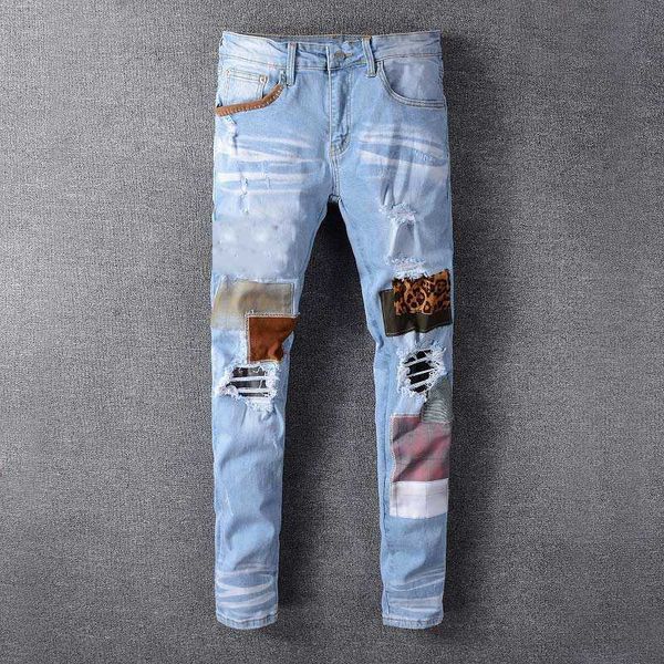 2021 men jeans mens luxury designer denim pants ripped cool guy causal hole jean fashion brand fit skinny panties man washed pant, Blue
2021 men jeans mens luxury designer denim pants ripped cool guy causal hole jean fashion brand fit skinny panties man washed pant, Blue