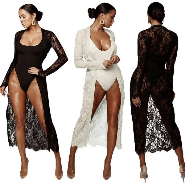 club outfits women two piece set lace backless bodysuit jumpsuit romper long sleeve crochet cardigan coat plus size women's tracksuits, Gray
club outfits women two piece set lace backless bodysuit jumpsuit romper long sleeve crochet cardigan coat plus size women's tracksuits, Gray