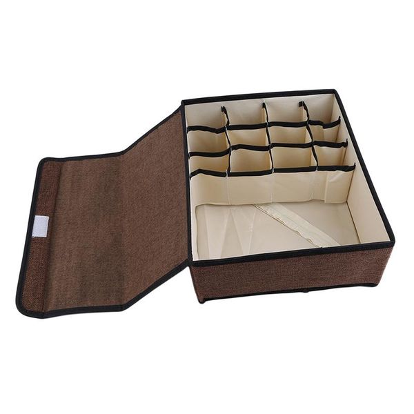 storage boxes & bins 12 gird washable socks underwear compartment box brown versatile fabric
storage boxes & bins 12 gird washable socks underwear compartment box brown versatile fabric