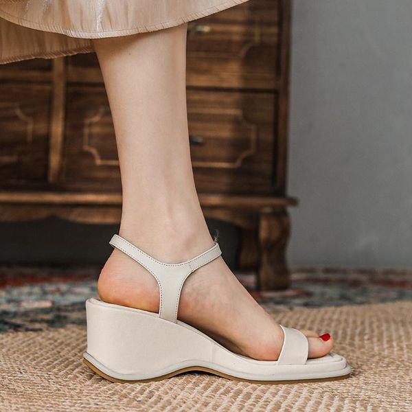 dress shoes qzyerai european style women genuine leather roman sandals cowhide wedding party wedge, Black
dress shoes qzyerai european style women genuine leather roman sandals cowhide wedding party wedge, Black