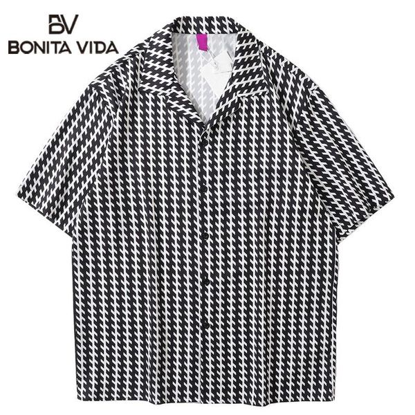 bonita vida hawaiian shirts stripe geometry short sleeve beach party shirt streetwear men summer harajuku casual blouse men's, White;black
bonita vida hawaiian shirts stripe geometry short sleeve beach party shirt streetwear men summer harajuku casual blouse men's, White;black