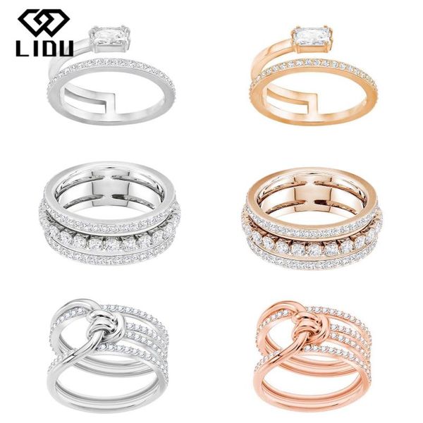 cluster rings lidu fashion elegant generous swa knot ring gift delivery factory wholesale, Golden;silver
cluster rings lidu fashion elegant generous swa knot ring gift delivery factory wholesale, Golden;silver