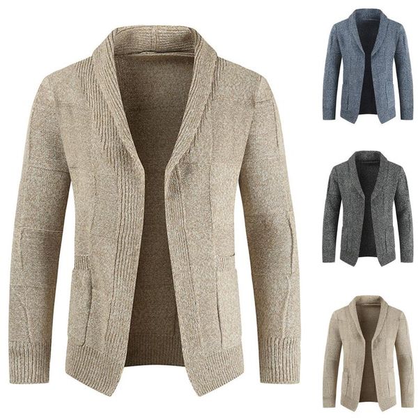 men's sweaters autumn winter long sleeve turndown collar solid cardigan men streetwear open slim sweater plus size outerwear #t2g, White;black
men's sweaters autumn winter long sleeve turndown collar solid cardigan men streetwear open slim sweater plus size outerwear #t2g, White;black