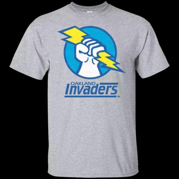oakland invaders, retro, football, usfl, 1980's, t-shirt, throwback, White;black
oakland invaders, retro, football, usfl, 1980's, t-shirt, throwback, White;black