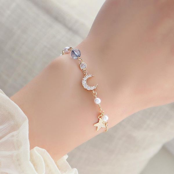 link, chain bunta exquisite luxury moon star bohemia bracelet for women gold color string bangle pulseras birthday gift accessories, Black
link, chain bunta exquisite luxury moon star bohemia bracelet for women gold color string bangle pulseras birthday gift accessories, Black