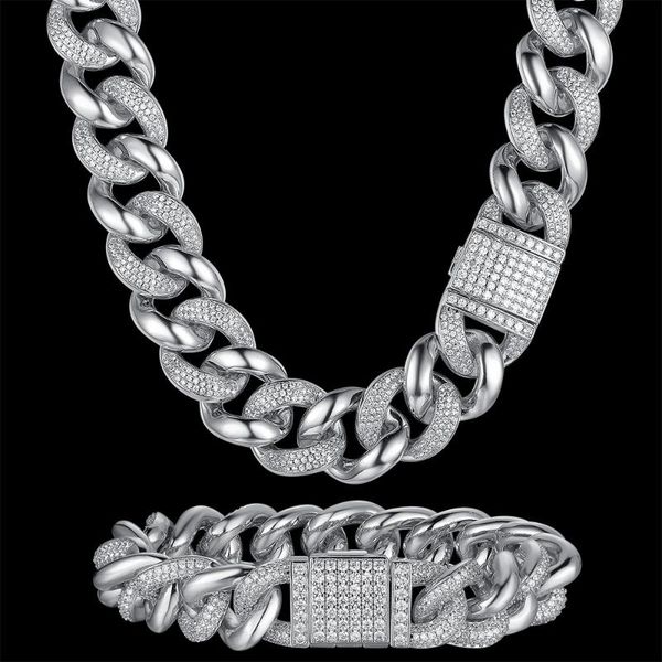 pendant necklaces 100% zircon cz hip hop miami cuban link chain 14mm bracelet men necklace drop rapper jewelry bling party, Silver
pendant necklaces 100% zircon cz hip hop miami cuban link chain 14mm bracelet men necklace drop rapper jewelry bling party, Silver