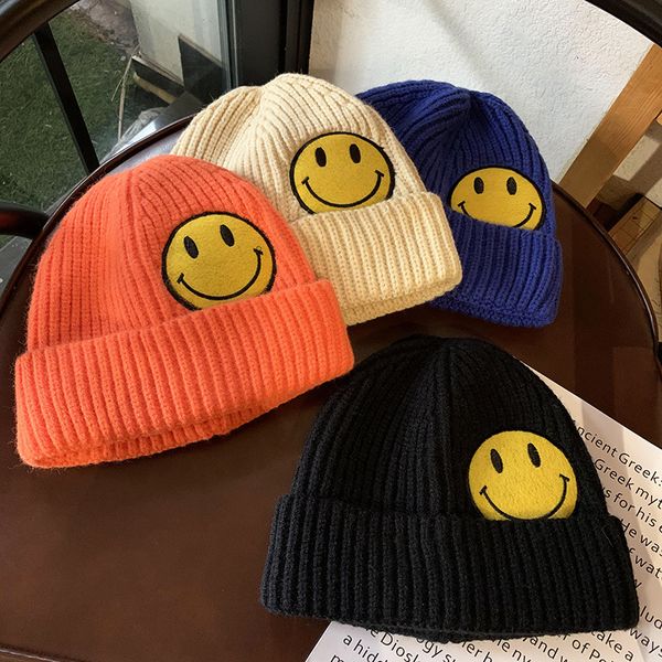 korean ins woolen cap womens autumn and winter wild cute smiling face knitted hat mens fashion brand street hip-hop warm beanie, Blue;gray
korean ins woolen cap womens autumn and winter wild cute smiling face knitted hat mens fashion brand street hip-hop warm beanie, Blue;gray