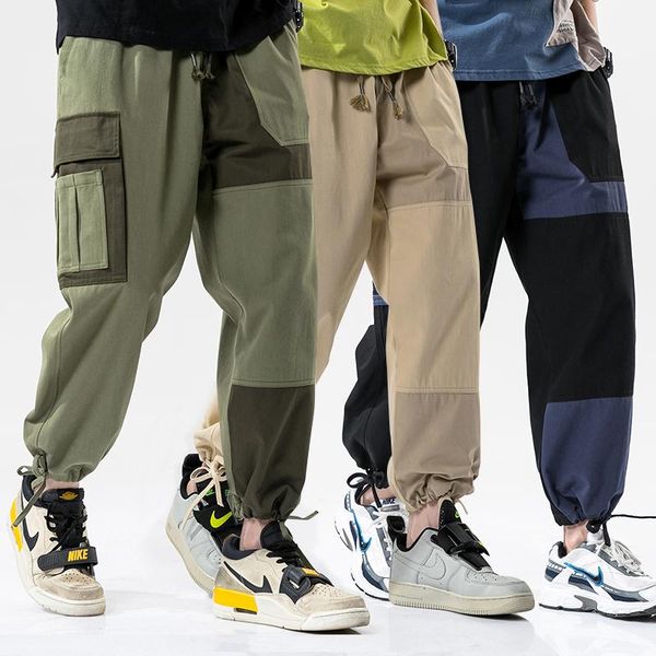 men's pants yonghejia summer loose hiphop full length adjustable feet mouth pocket mix color streetwear clothing, Black
men's pants yonghejia summer loose hiphop full length adjustable feet mouth pocket mix color streetwear clothing, Black