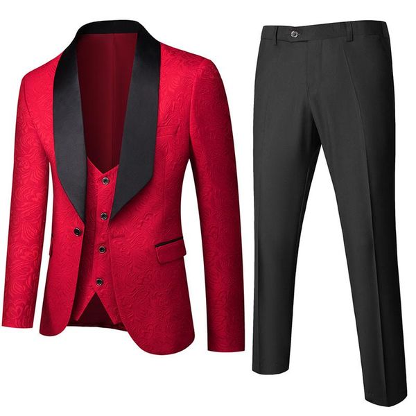 men's suits & blazers 2021 men tuxedo slim fit fashion suit wedding shawl lapel 3 pieces skinny single breasted jacket party prom singe, White;black
men's suits & blazers 2021 men tuxedo slim fit fashion suit wedding shawl lapel 3 pieces skinny single breasted jacket party prom singe, White;black