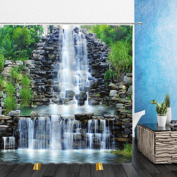 shower curtains natural scenery forest waterfall green plants waterproof bathroom home decor bathtub polyester curtain 180*200cm
shower curtains natural scenery forest waterfall green plants waterproof bathroom home decor bathtub polyester curtain 180*200cm