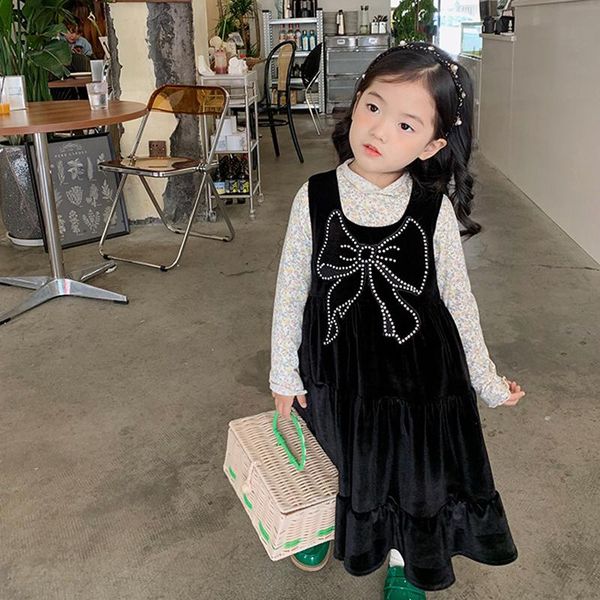 girl's dresses kids dress for girls 2021 autumn product bright diamond velvet vest baby children cute bow princess, Red;yellow
girl's dresses kids dress for girls 2021 autumn product bright diamond velvet vest baby children cute bow princess, Red;yellow