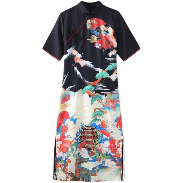 ethnic clothing bebovizi plus size -4xl 3xl modern trend chinese style summer short sleeve a-line cheongsam dresses for woman qipao clothes, Red
ethnic clothing bebovizi plus size -4xl 3xl modern trend chinese style summer short sleeve a-line cheongsam dresses for woman qipao clothes, Red
