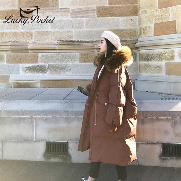 women's down & parkas women winter fashion solid color loose long large fur collar hooded female casual elegant coat ladies warm ml8591, Black 
women's down & parkas women winter fashion solid color loose long large fur collar hooded female casual elegant coat ladies warm ml8591, Black