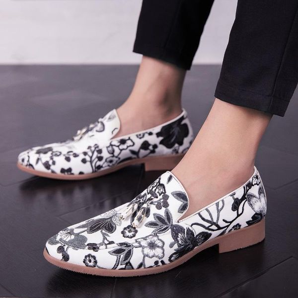 dress shoes men british trend fashion streets floral print tassel moccasins wedding prom homecoming footwear zapatos hombre, Black
dress shoes men british trend fashion streets floral print tassel moccasins wedding prom homecoming footwear zapatos hombre, Black