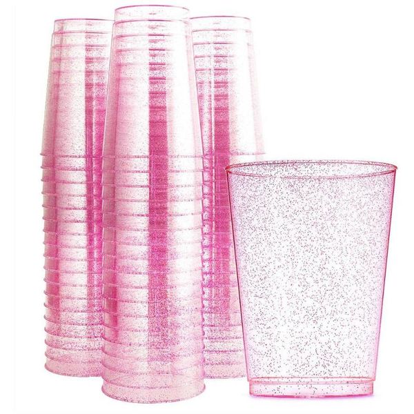 disposable cups & straws 12 oz cup transparent golden pink glitter plastic retro glass wedding banquet birthday party tableware supplies
disposable cups & straws 12 oz cup transparent golden pink glitter plastic retro glass wedding banquet birthday party tableware supplies