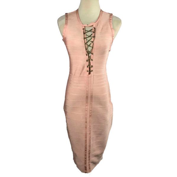 perhaps u sleeveless knitted knee length bandage dress summer o neck club black pink ivory d0976 210529, Black;gray
perhaps u sleeveless knitted knee length bandage dress summer o neck club black pink ivory d0976 210529, Black;gray