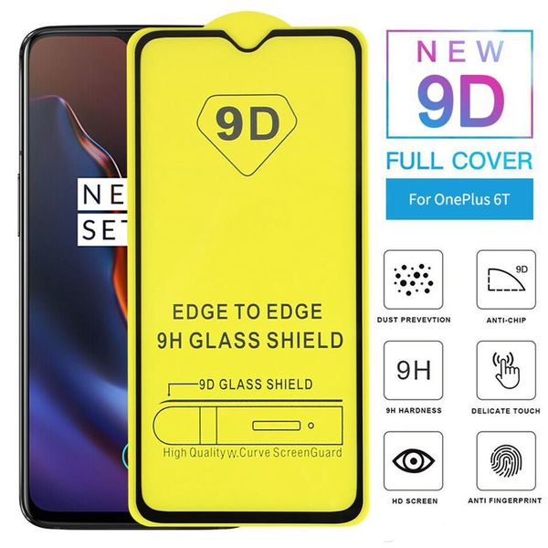 Image of Tempered glass phone screen protector 9D Full glue cover for iPhone 13 12 11 PRO MAX XR XS 7 8 Galaxy S21 Plus a22 a32 a52 a72 a92 with retail package