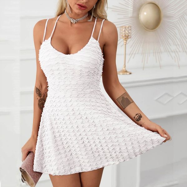 summer fashion casual whlte women dresses sleeveless waist ruffles mini robe femme, Black;gray
summer fashion casual whlte women dresses sleeveless waist ruffles mini robe femme, Black;gray