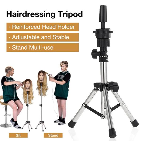 Adjustable Mini Wig Stand Hairdressing Tripod Hairdresser Training Mannequin Head Holder Clamp False Head Mold Stand Hair Wig #
Adjustable Mini Wig Stand Hairdressing Tripod Hairdresser Training Mannequin Head Holder Clamp False Head Mold Stand Hair Wig #