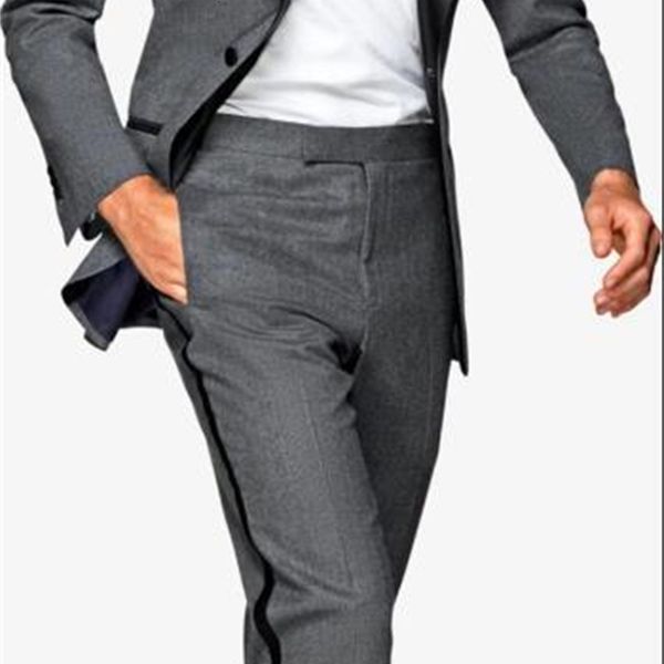 men's suits & blazers gray with black lapel spike wedding skim suit two formal prom garments (jacket + pants) sza5, White;black
men's suits & blazers gray with black lapel spike wedding skim suit two formal prom garments (jacket + pants) sza5, White;black