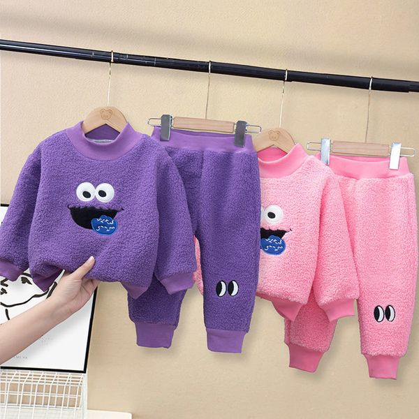 children's suit 2-7 years children's winter kids boys plus thickened girl cartoon baby lamb veet + pants two-piece suit, White
children's suit 2-7 years children's winter kids boys plus thickened girl cartoon baby lamb veet + pants two-piece suit, White