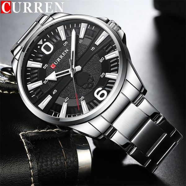 wristwatches curren sport men watch military waterproof skull male clock silver stainless steel quartz man wristwatch 8389, Slivery;brown
wristwatches curren sport men watch military waterproof skull male clock silver stainless steel quartz man wristwatch 8389, Slivery;brown