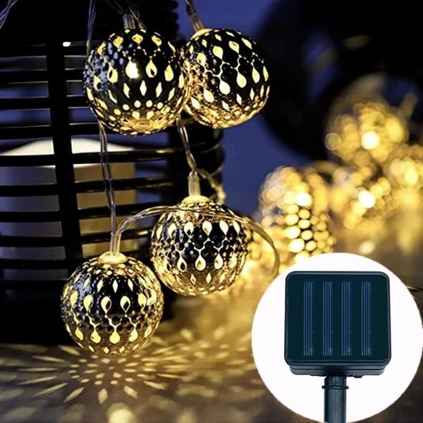 solar lamps 50/100led moroccan ball string lights fairy globe waterproof lantern light decorative lighting for home garden party decor
solar lamps 50/100led moroccan ball string lights fairy globe waterproof lantern light decorative lighting for home garden party decor
