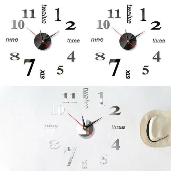 wall clocks fashion 3d diy clock mirror sticker large number letter art room home decor
wall clocks fashion 3d diy clock mirror sticker large number letter art room home decor