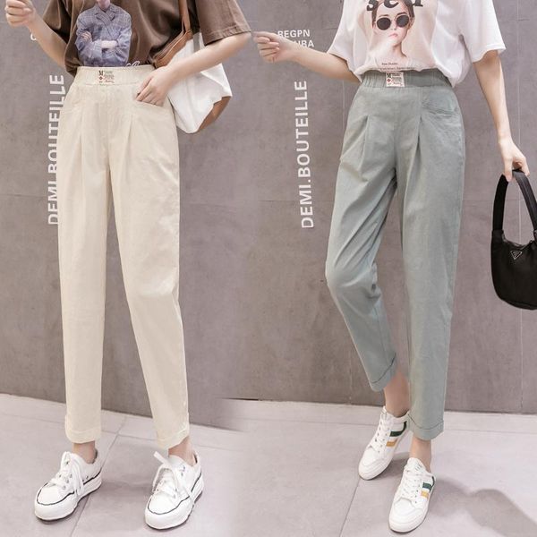 women's pants & capris anteng painted sand slimming versatile tappered harem spring and summer korean style loose cotton linen, Black;white
women's pants & capris anteng painted sand slimming versatile tappered harem spring and summer korean style loose cotton linen, Black;white