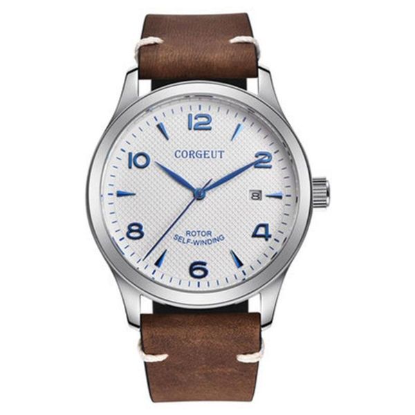 wristwatches polished silver case watch for men sapphire stainless steel leather nylon strap automatic mechanical male clock, Slivery;brown
wristwatches polished silver case watch for men sapphire stainless steel leather nylon strap automatic mechanical male clock, Slivery;brown