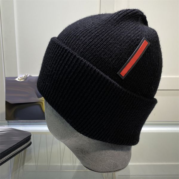 fashion designer beanie knitted hat luxury mens winter letter red stripe beanies women cap acc, Blue;gray