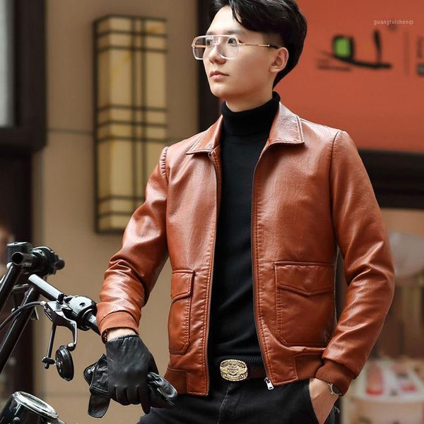 spring autumn men korean style solid color faux leather jacket male suit collar pu loose motorcycle coats b02 men's fur &, Black
spring autumn men korean style solid color faux leather jacket male suit collar pu loose motorcycle coats b02 men's fur &, Black