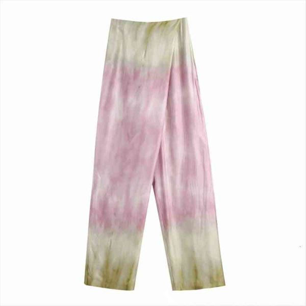 spring tie dye printing womens pant satin cross casual loose trousers, Black;white 
spring tie dye printing womens pant satin cross casual loose trousers, Black;white