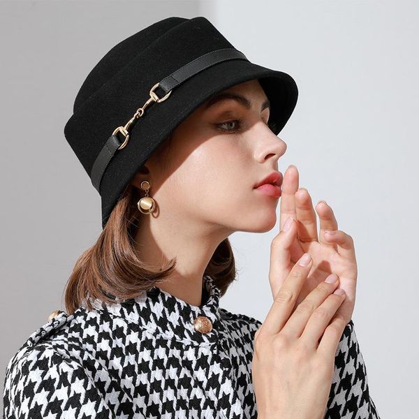 stingy brim hats british lady fashion 100% australia wool pork pie hat belt metal buckle fisherman cap female winter short felt cloche, Blue;gray
stingy brim hats british lady fashion 100% australia wool pork pie hat belt metal buckle fisherman cap female winter short felt cloche, Blue;gray