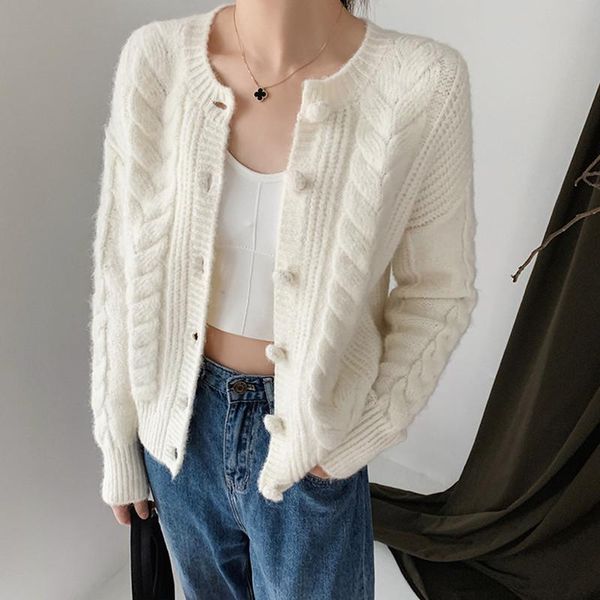 women's knits & tees white or black sweater womens o-neck single breasted early autumn ladies knit cardigans 2021
women's knits & tees white or black sweater womens o-neck single breasted early autumn ladies knit cardigans 2021